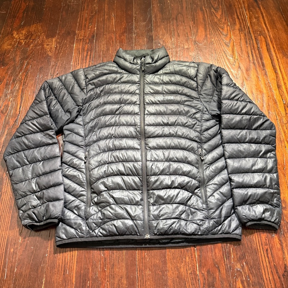Marmot Jacket Womens M Black 600 Fill Goose Down Packable Puffer Gorpcore *READ*